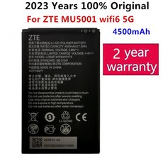 휴대용 와이파이 무선 라우터 배터리 2023 년 100% 4500mAh Li3945T44P4h815174 ZTE MU5001 wifi6 5G, 한개옵션0