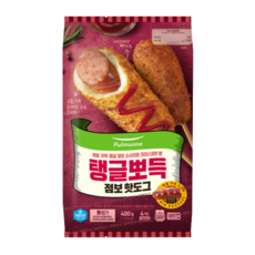 풀무원 탱글뽀득 점보핫도그, 400g, 1개