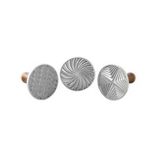 노르딕웨어 쿠키스탬프 GEO 알루미늄 헤비 캐스트 3개 14.1oz / Nordic Ware Geo Cast Cookie Stamps 3PCS