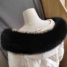 라쿤털 리폼 폭스퍼 모자털 교체 페이크 패딩 후드 75cm