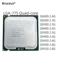 인텔 코어 2 쿼드 프로세서 소켓 LGA 775 CPU Q6600 Q8200 Q8300 Q8400 Q9300 Q9400 Q9500 Q9550 Q9505 Q9, 14 QX6850