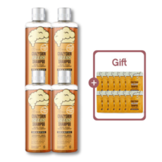 [미친스킨] 맥주효모 샴푸 +여행용파우치 증정 탈모완화샴푸 CRAZYSKIN BEER SHAMPOO, 4개, 300g