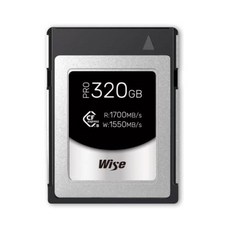 Wise CFexpress Type B 카드 CFX-B PRO 시리즈 320GB, 1개