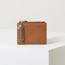 닥스 RELIEF DD 패턴 꼬임 참장식 포인트 가죽 2단 반지갑