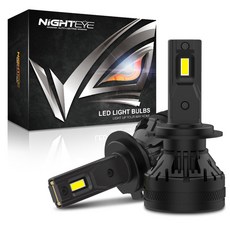NIGHTEYE LED Canbus 자동차 헤드라이트 전구 6500K 화이트 자동차 액세서리 밝은 램프 22000LM 120W H4 H11 H8 H9 9005 HB3 H7, [01] H8 H9 H11 H16JP, 1개