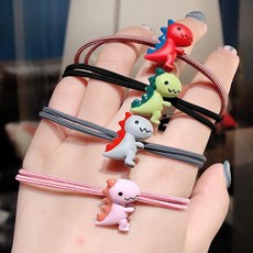 BLUNWEI 베 렌 비 헤어밴드 머리띠 머리 고무줄 여자 한국 판 귀여운 아기 공룡 꼬 임 끈 4 종 세트