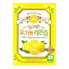 홀베리 1일 1레몬 유기농 레몬즙, 280g, 8개