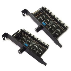 PC 8 채널 팬 허브 냉각 팬 CPU 케이스 용 속도 컨트롤러 HDD VGA PWM 팬 PCI 브래킷 전원 12V SATA/4Pin 팬 제어|팬 & 쿨링|, 1개, A-SATA, 단일
