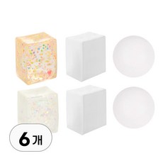 6개 세트 마시멜로 모찌 말랑이 장난감 스퀴시 말랑 아이스 주물럭 말랑말랑 촉감 찹쌀떡 클레이 스트레스 해소