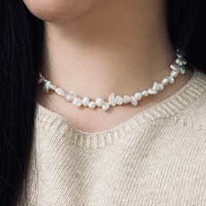 지그재그진주목걸이