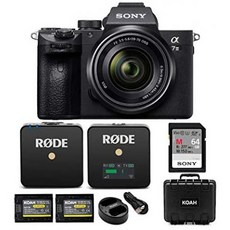 Sony Alpha a7 III Full Frame Mirrorless Camera with 28-70mm Lens with Rode Wireless Go - Compact Wi, One Color_One Size, 상세 설명 참조0, 상세 설명 참조0