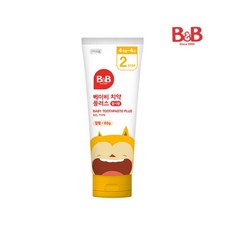 비앤비 베이비치약 겔형(딸기향) 60g(4개월-4세) 유아치약, 60g, 2개