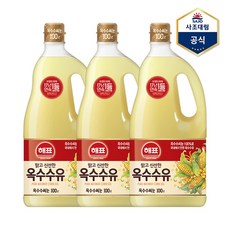사조 대림 해표 옥수수유 1.8L X 3병 식용유, 3개