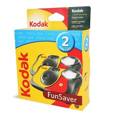 [미국] 698029 Funsaver One Time Use Film Camera (2-pack), 단일상품