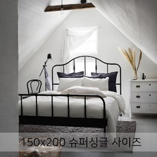 이케아 이불커버 / 이케아 침대커버 / 호텔침구 / 모텔침구 / 이불커버+베개커버2 150x200 / 싱글 슈퍼싱글 사이즈 / DVALA 드발라