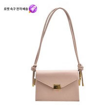 [백화점 면세점]가방 여성용 가방 2021 크로스 숄더백 한국판 세련되고 심플한 PU 여성 잠금 스퀘어 가방 무역