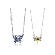 ANNA SUI (안나) [안나수이] 蝶蜂 모티브 2 종 세트 목걸이 SAMN182438XX