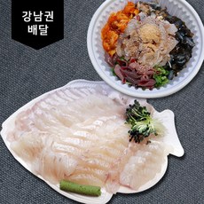 [가락수산시장]피딜 활어모둠회(중) [물회+광어], 1개