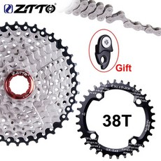 자전거 부품 정비 프리휠 스프라켓ztto 9 속도 카세트 11-40 t 와이드 비율 freewheel 산악 자전거 mtb 자전거 카세트 플라이휠 스프로킷 호환 선레이스, 38t 9s 11-40t hy 세트