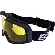 Birdz Pelican 블랙 핏오버 패딩 ATV 오토바이 OTG 고글 클리어 렌즈 블랙클리어, Black-yellow, 1개