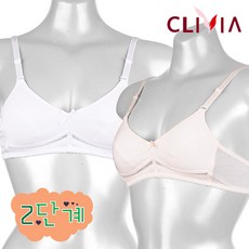 크리비아 아동 2단계 쥬니어 인견 노와이어 브라 6058A