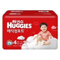 하기스 매직컴포트 밴드형 기저귀 4단계 밴드 대형 공용 104매