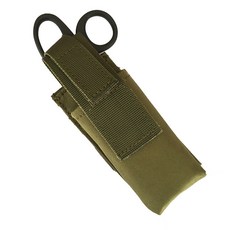 아웃도어 스포츠 다용도 EDC 랜턴커버 가위주머니 지혈대 가방 몰레 액세서리 파우치, 녹색, 1개