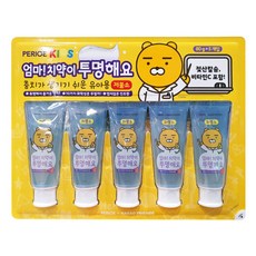 페리오키즈 카카오 투명치약 유아용 80g 5입, 5개