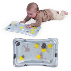 Taf Toys 아기용 Tummy Time 워터 매트 - 자극 토끼 및 고슴도치 배 시간 감각 매트 물 충전 포함 - 아기 배 시간 놀이 매트 아기용 워터 매트 유아 장난감 - 아기워터매트