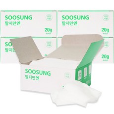 수성탈지면-엔 20g 4 x 4 cm, 60개입, 5개