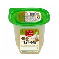 CJ더마켓 김장 김치 재료 농산물 장레시피 하선정 다진마늘 쪽파 다진 마늘 깐 생 반찬 양념 250G, 24개