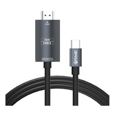 프라임큐 USB 3.1 C타입 MHL HDMI 미러링 케이블 2m, GRAY COLOR, 4개