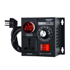 휴대용 전압 조정기 컨트롤러 속도 가변 도란스 4000W 조절 소형, 1개, 중국어 패널 5000W 유럽 플러그