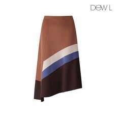 듀엘 칼라 블러킹 핸드메이드 스커트 D194MSD511 CA