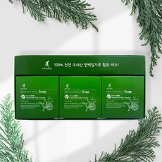 헤베니케 피톤치드 편백 가루 비누, 3개, 100g