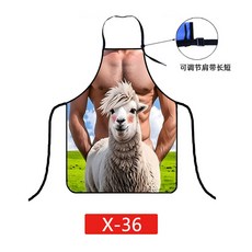 크리에이티브 섹시 앞치마 재미있는 근육 남자 여자 저녁 파티 요리 피나포어 웨딩 홈 소품 장식, 6)U5 73x55cm, 1개