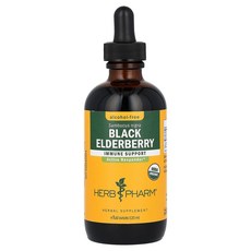 Herb Pharm 블랙 엘더베리 알코올 무함유 828mg 120ml(4fl oz), HerbPharm블랙엘더베리알, 1개, 0.12l