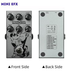 기타 리버브 이펙터 M-VAVE 이펙트 페달 디지털 모델링 잔향 베이스용 9 가지 모드, 2) MINI EFX - mkvrmvb