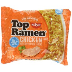 Nissin Top Ramen Noodle Soup Chicken Flavor 3 Ounce Packages - 5 Pack 닛신 탑 라면 누들 수프 치킨 맛 3온스 패키지 - 5