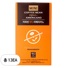 커피빈 캡틴 아메리카노 스틱커피, 900mg, 90개입, 13개