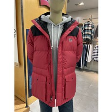 리바이스 남녀공용 오리털 푸퍼 점퍼 레드 56585-001