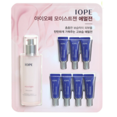 아이오페 모이스트젠 에멀젼 130ml + 에이지 코렉터 3ml *7ea 무료배송 히아루론산과 참마뿌리 추출물이 피부를 탄력있게 관리 촘촘한 보습막이 탄탄하게 가꿔주는 고보습, 1set, 151ml