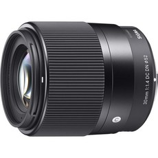 캐논 EF-M 렌즈 마운트용 시그마 30mm F1 4 DC DN 컨템포러리 렌즈(필터 스레드 52mm), 단일상품