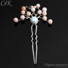 천연보석뒤꽂이