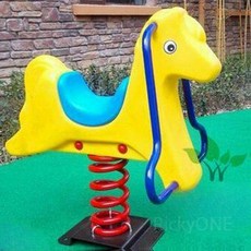 놀이터 야외 스프링 흔들말 놀이기구 흔들목마 시소 공원, 71. 빨간 하마, 1개