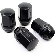 베리텍 14x1.5mm 글로스 블랙 7/8 22mm 헥스 듀플렉스 에이콘 OEM 스타일 1.46인치 공장 휠용 러그 너트 20개 세트