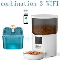 투야 와이파이 자동 반려동물 먹이 디펜서 스마트 고양이 공급기, 7.Combination 3 WIFI, 1개