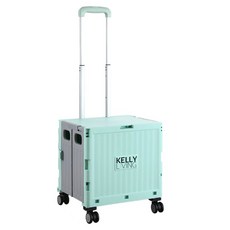 켈리리빙 접이식 쇼핑카트 4바퀴 360도 특대형 BK-019, 민트, 1개