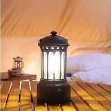 BAILEMO 감성 캠핑 랜턴 텐트 차박 야외 조명 최대 밝기 400루멘, 블랙,