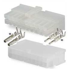 단자 18-24 AWG 미니 핏 주니어가 장착된 Molex20개 회로 리셉터클 및 플러그 하우징™, 단자 18-24 AWG 미니 핏 주니어가 장착된 Mol